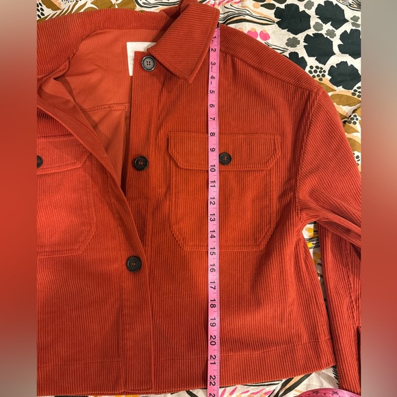 🌸Avec les filles Corduroy Orange Jacket - Picture 5 of 6
